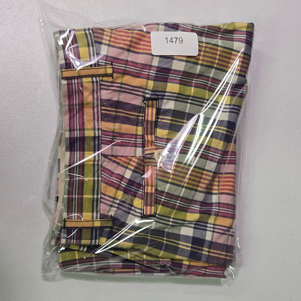 Polo Ralph Lauren Plaid‎ Shorts Mens 36 Multi-Color Madras Cotton Coastal Preppy - Picture 12 of 12